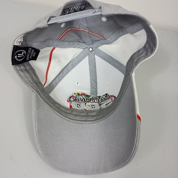 Jerry Leigh Dayton 500 48th Annual Snapback Cap Hat White Gray OS Jimmie Johnson - Picture 7 of 10